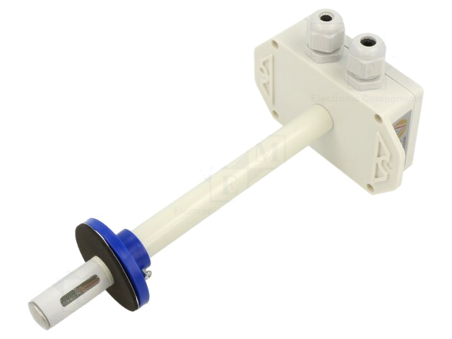 Omvormer: temperatuur en vochtigheid; Bereik: 0÷100% RH; 24VDC Omvormer: temperatuur en vochtigheid; Bereik: 0÷100% RH; 24VDC